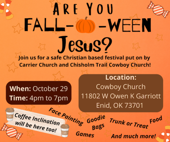 Cowboy Church Fall-O-Ween Fest - Enid Buzz